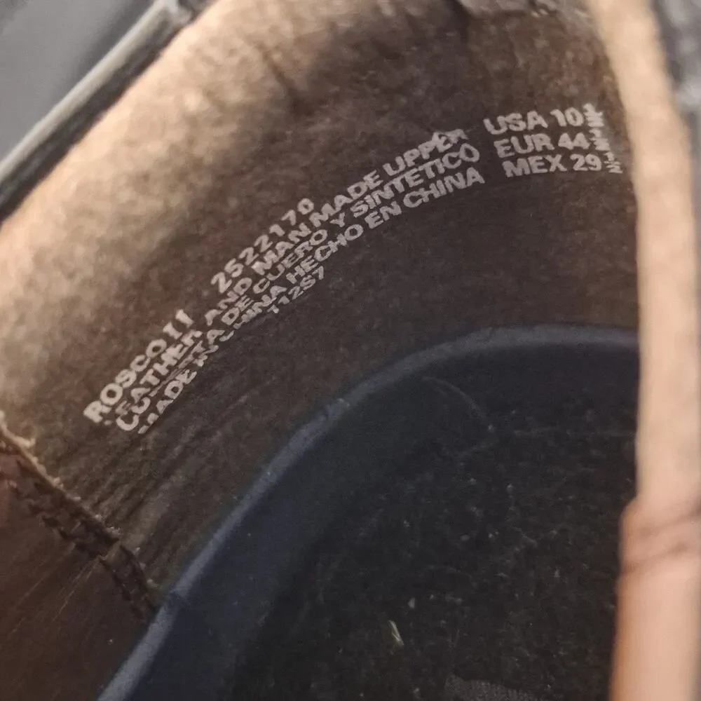 Mens Puritan Leather & Man made Size 10½ Dress Shoes Black - Picture 7 of 8